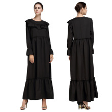 El último abaya diseña el vestido musulmán abaya islámico árabe de las mujeres negras de dubai